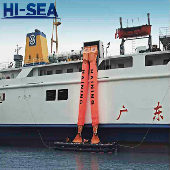 Double Chute Vertical Passage Marine Evacuation System